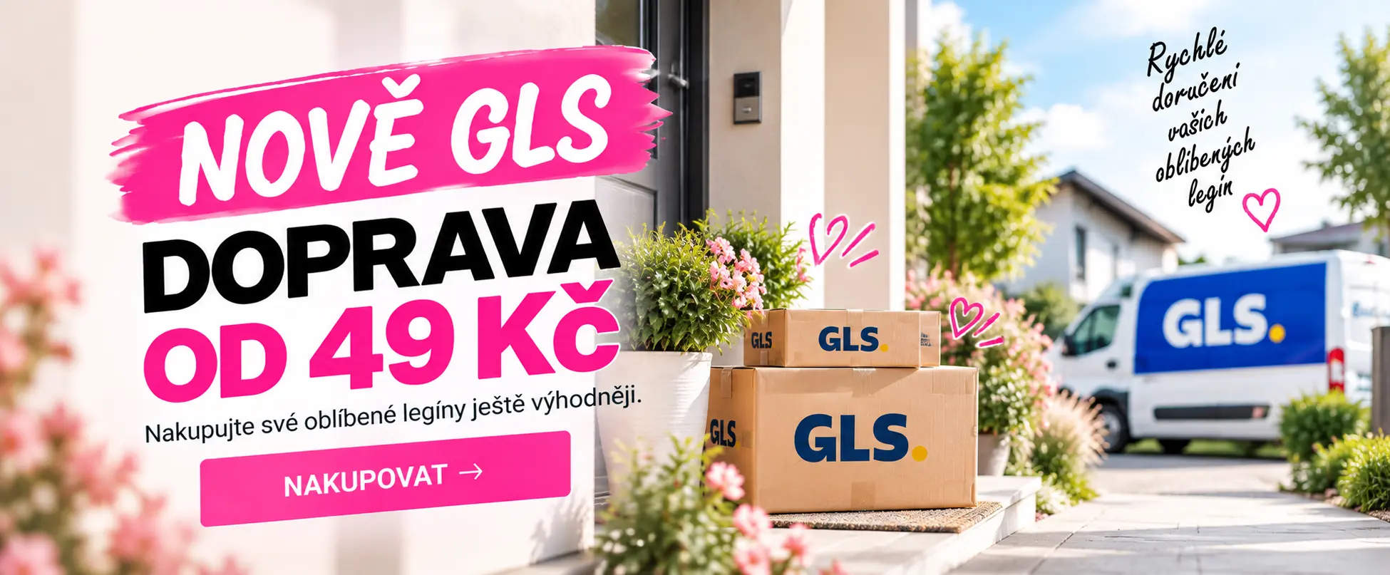 Nově GLS doprava od 49 Kč